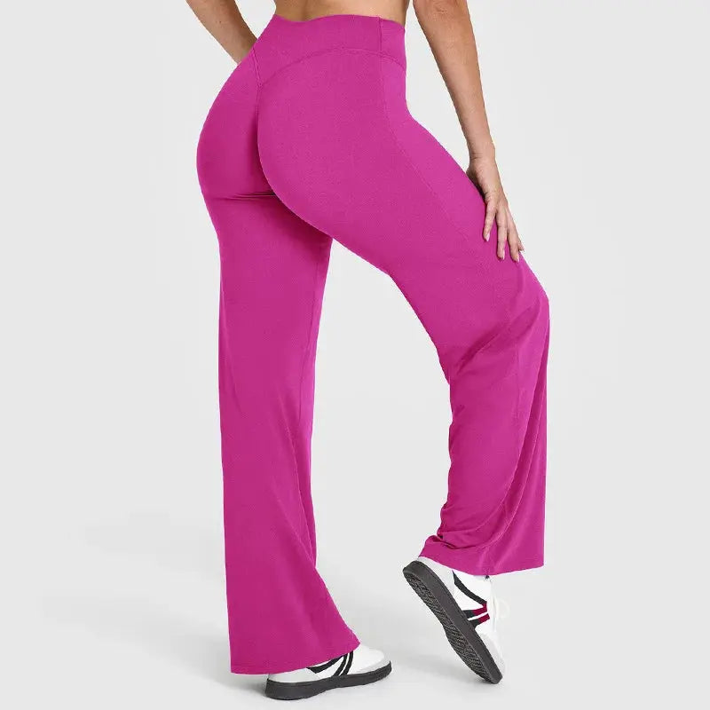 Legging Yoga Femme Jambe Large Taille Haute Contrôle Ventre - YK1339-RX