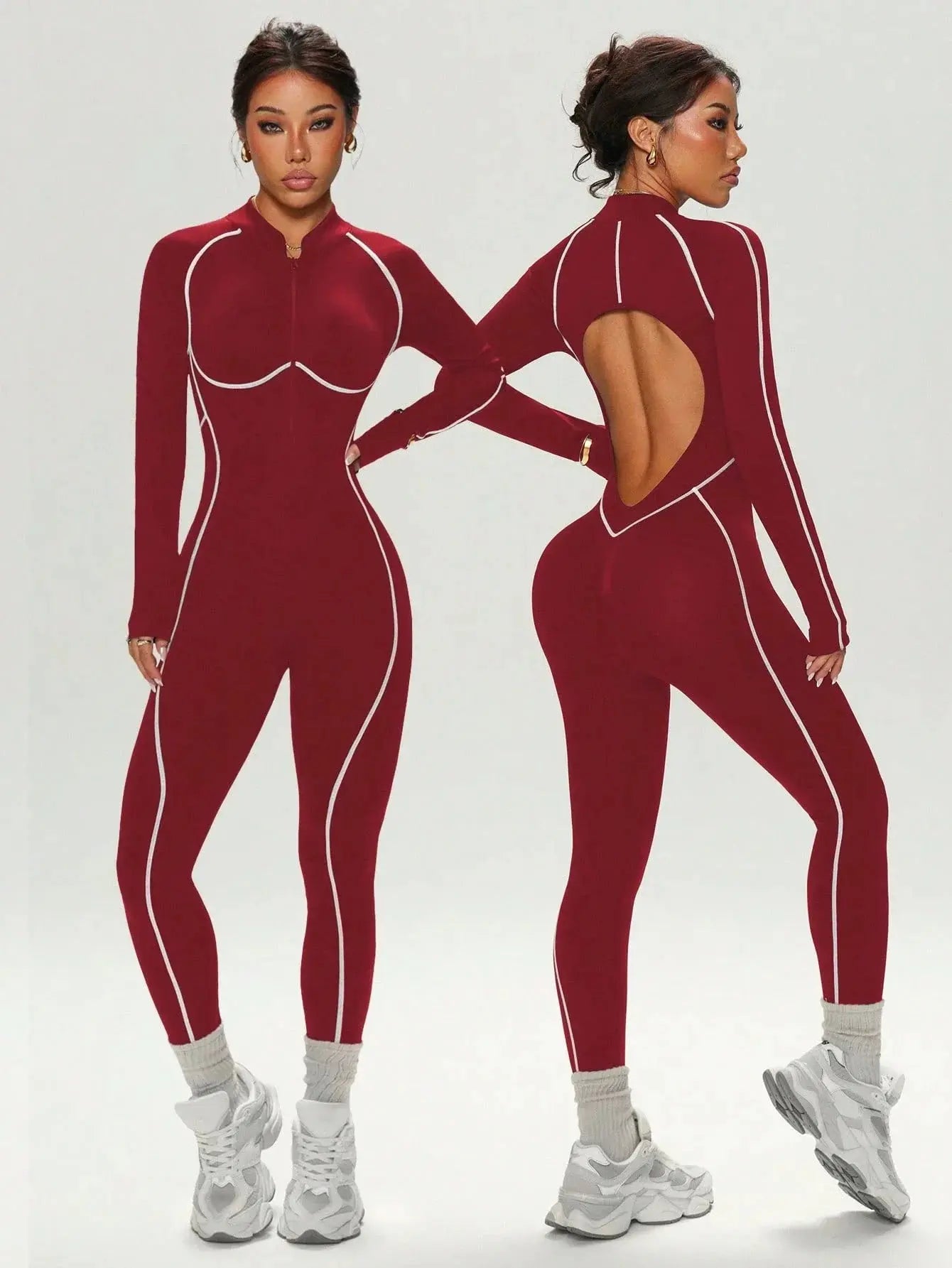 Body Yoga Femme Dos Nu Taille Haute Effet Push-Up - LT-86