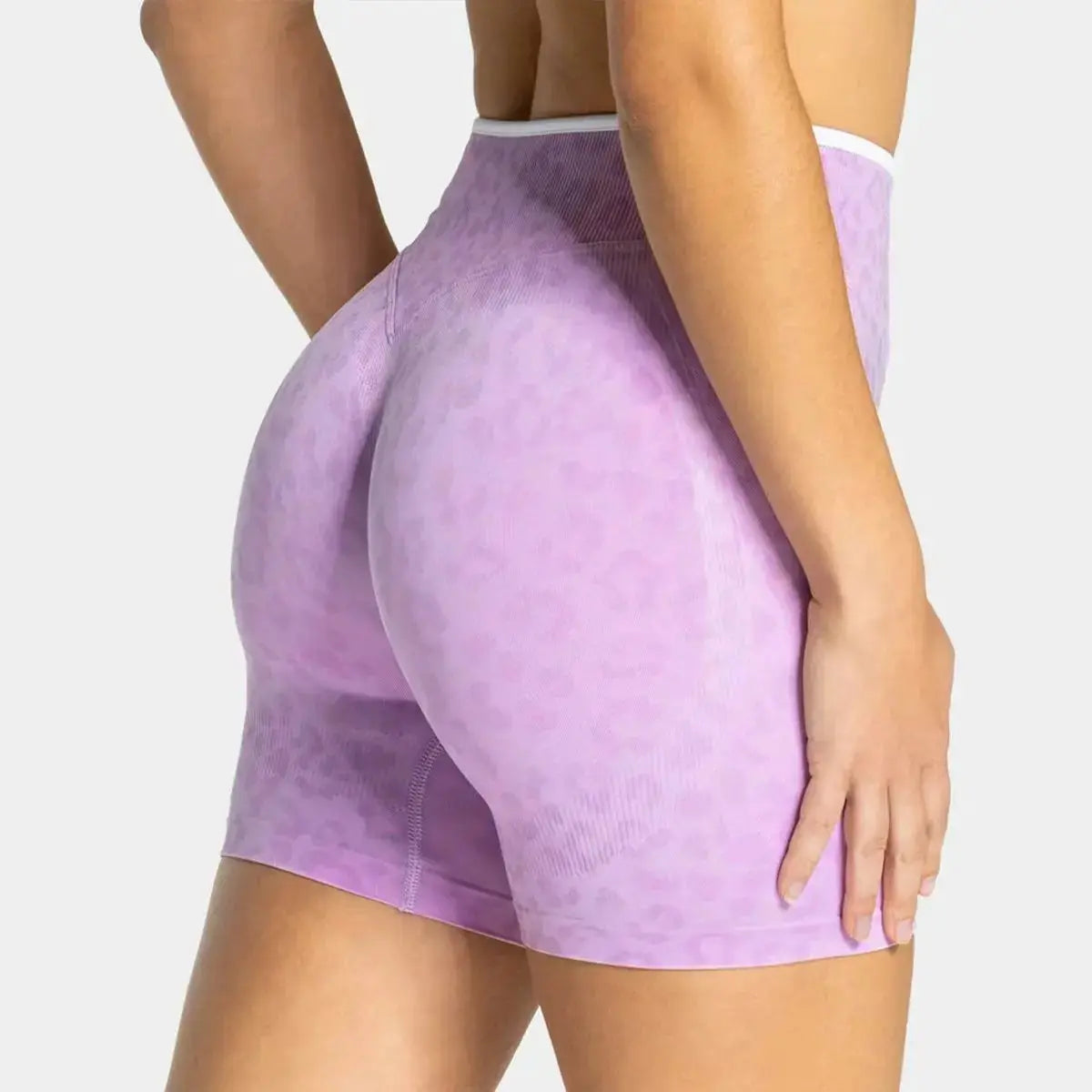 Short Léopard Taille Haute Femme - Gainant et Respirant
