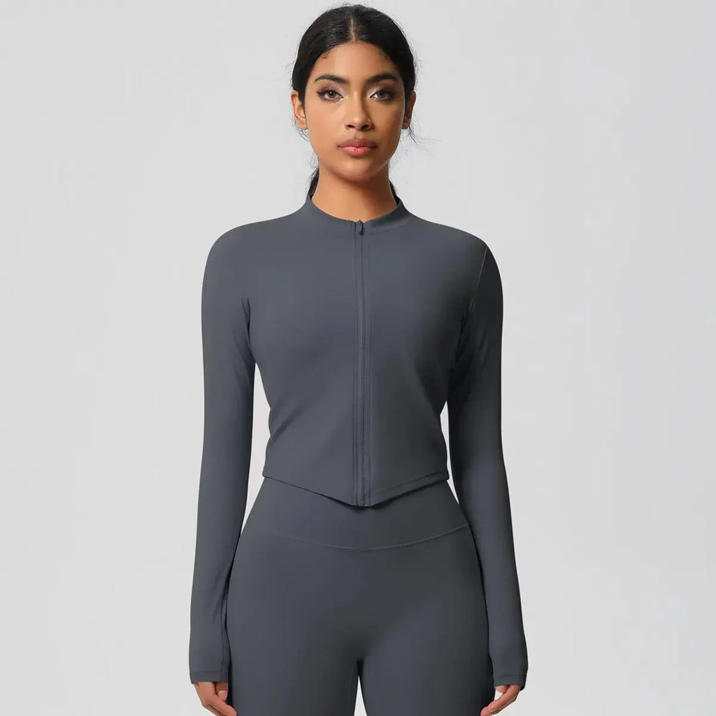 Ensemble Yoga Femme 2 Pièces Sans Manches Col Halter Côtelé Sans Couture - Y3530118