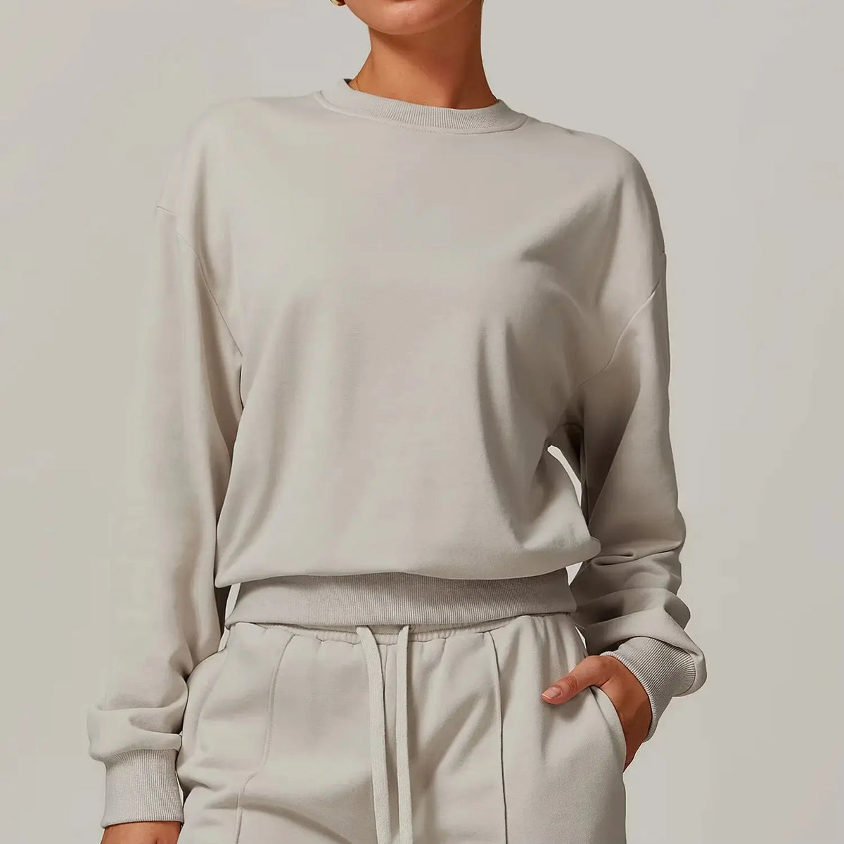 Ensemble Sport Femme 4 Pièces - Débardeur, Sweat à Capuche, Haut à Manches Longues et Pantalon Jogger - Joyyoung