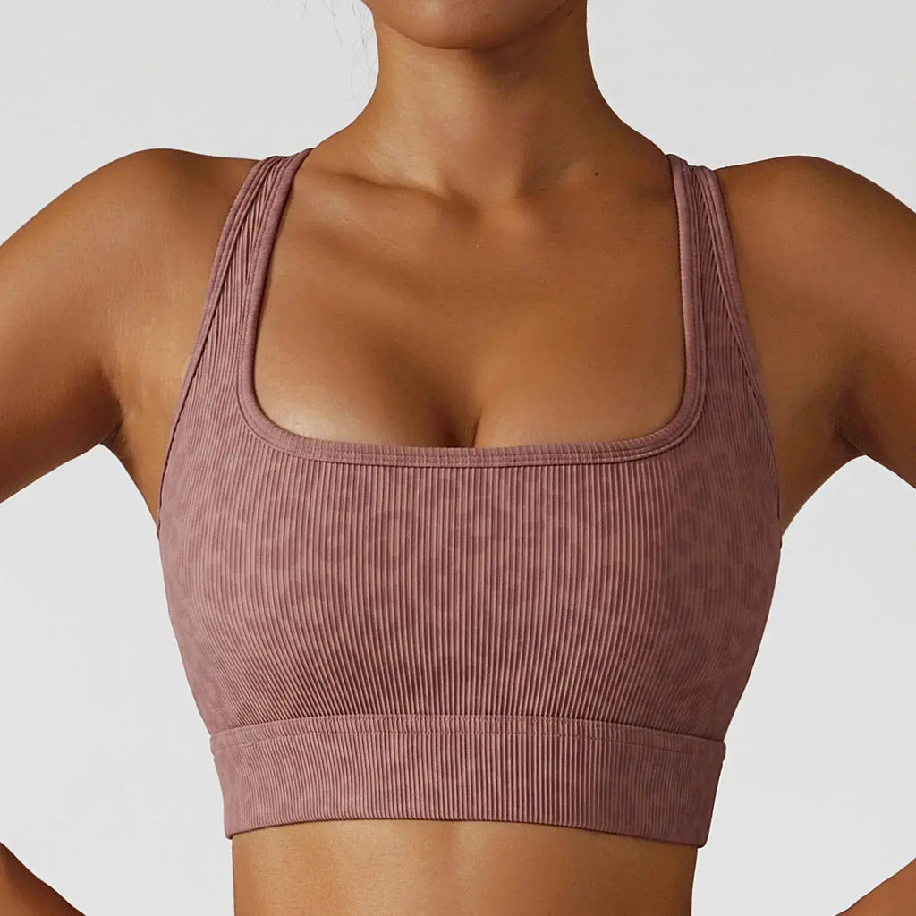 Brassière Panthère côtelée imprimé léopard ROYLES