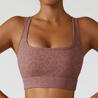 Brassière Panthère côtelée imprimé léopard ROYLES