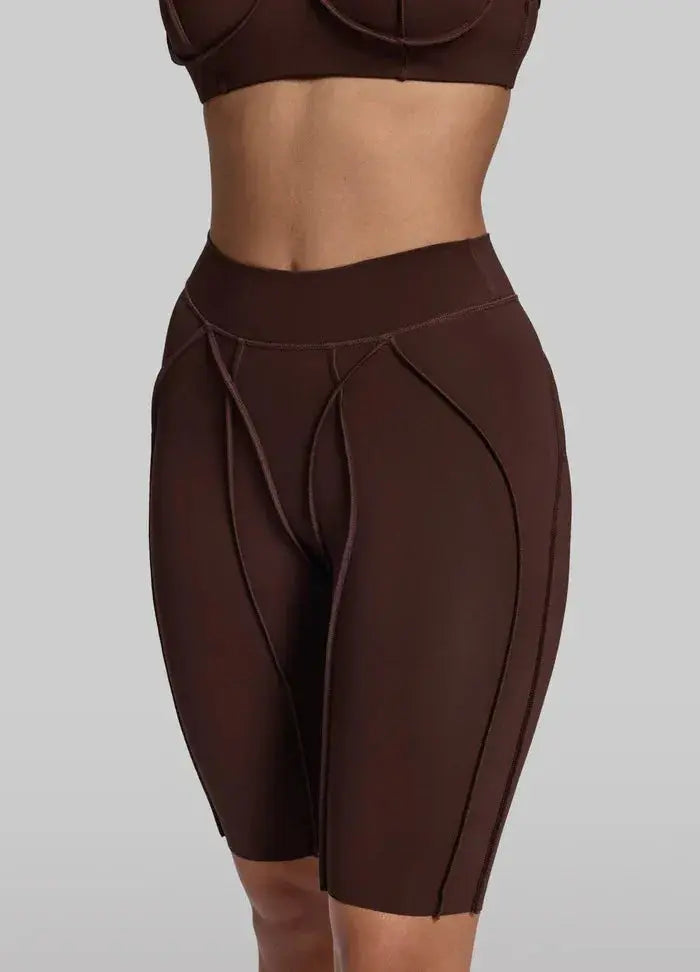 Legging Capri Femme Taille Haute Sans Couture - Effet Push-Up et Séchage Rapide - DK25160