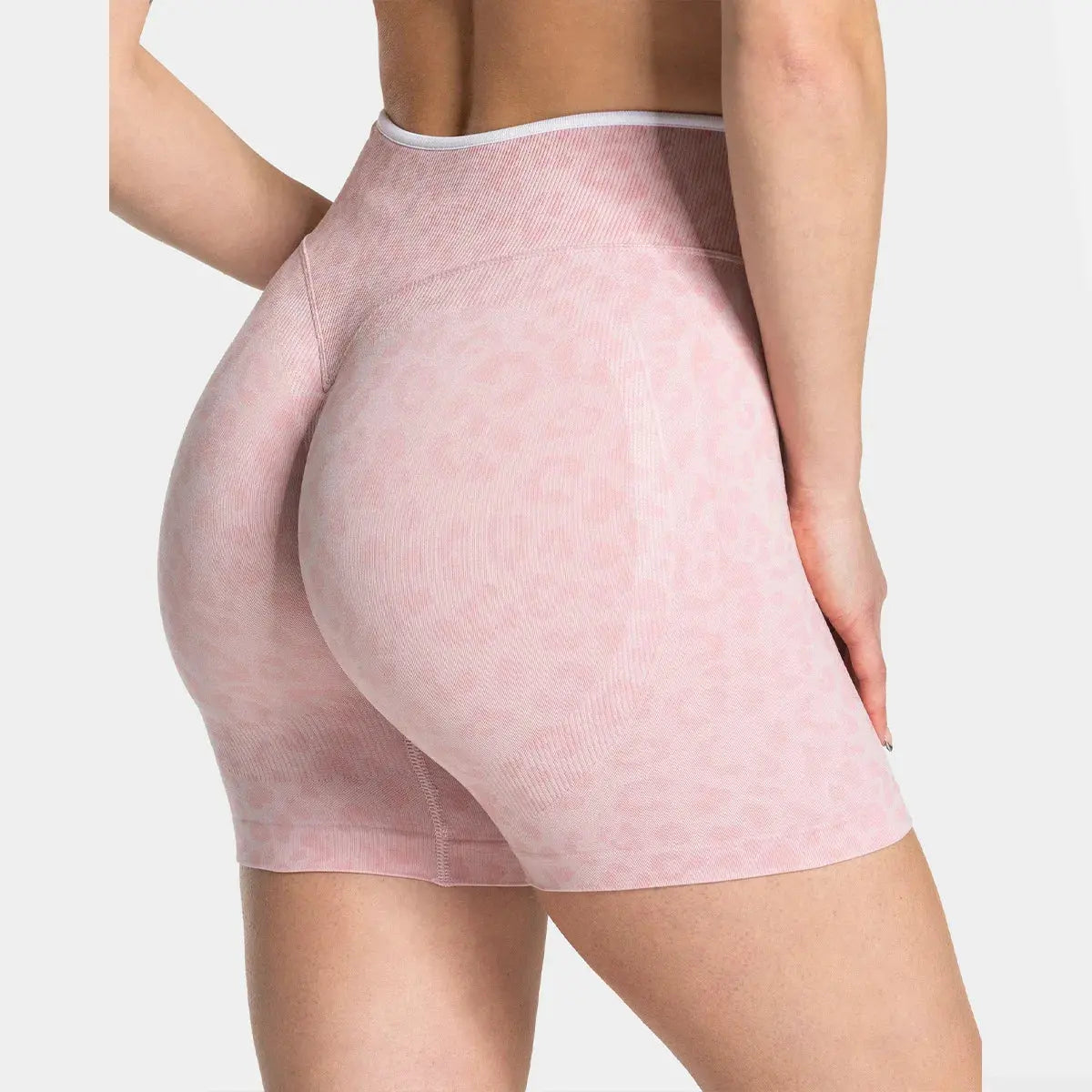 Short Léopard Taille Haute Femme - Gainant et Respirant