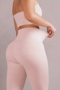 Ensemble Yoga Femme 2 Pièces Sans Manches - Soutien-Gorge Bandeau et Short Taille Haute - Mango-25492