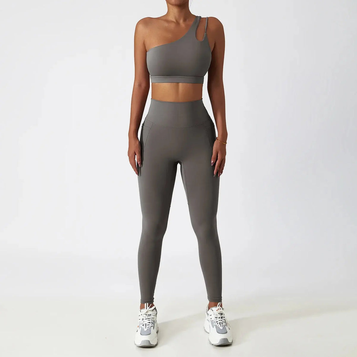 Ensemble Yoga Femme 2 Pièces - Débardeur et Legging Taille Haute