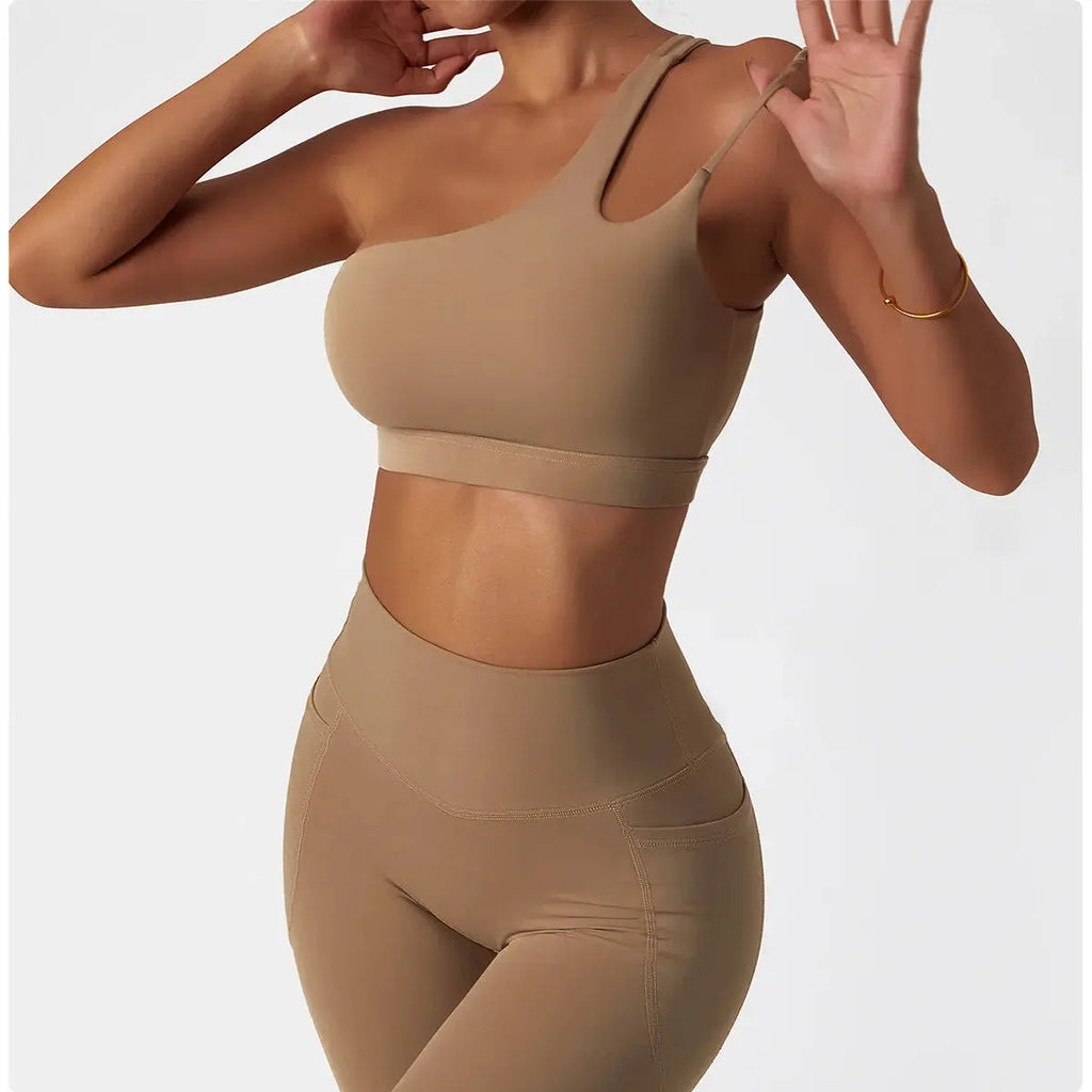 Ensemble Yoga Femme 2 Pièces - Débardeur et Legging Taille Haute