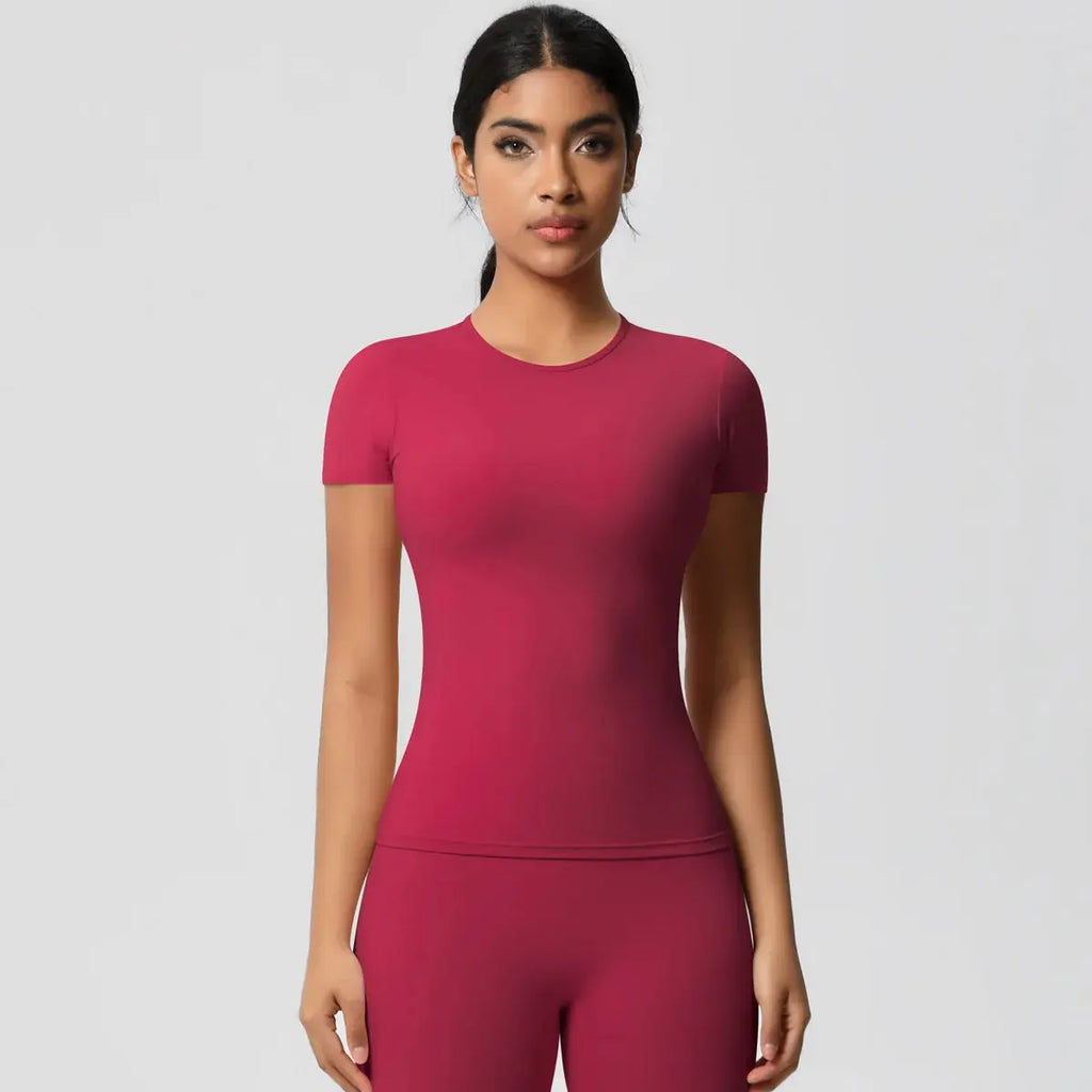 Ensemble Yoga Femme 2 Pièces Sans Manches Col Halter Côtelé Sans Couture - Y3530118
