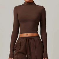 Ensemble Sport Femme 4 Pièces - Débardeur, Sweat à Capuche, Haut à Manches Longues et Pantalon Jogger - Joyyoung