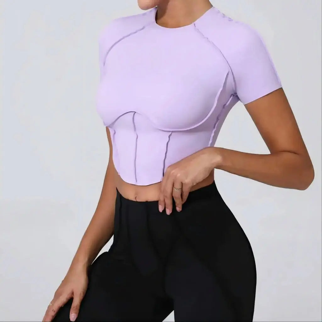 Top Yoga Femme Sans Manches Col Halter Respirant Séchage Rapide - 0673