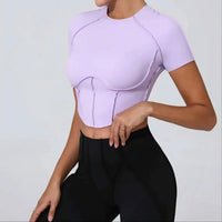 Top Yoga Femme Sans Manches Col Halter Respirant Séchage Rapide - 0673