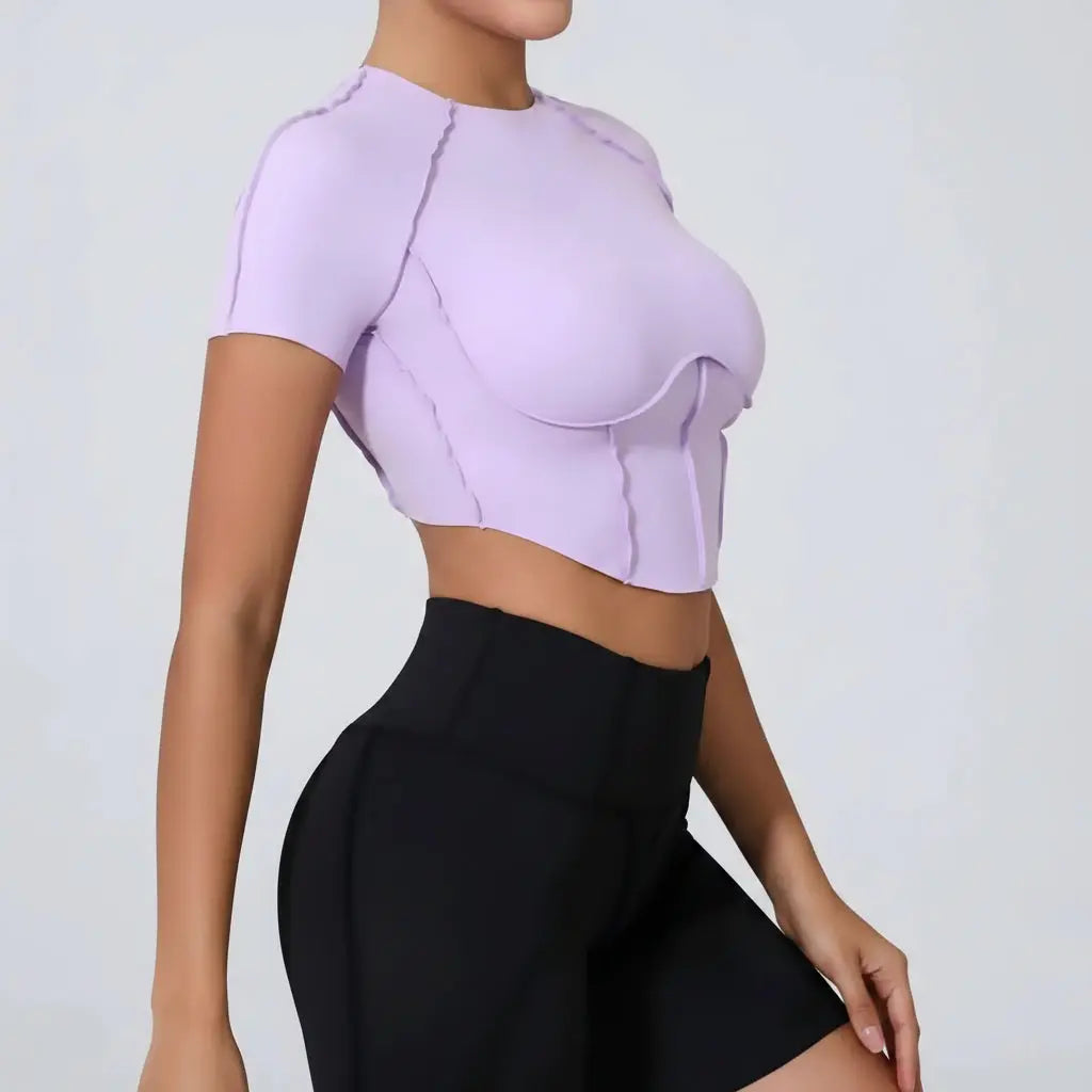 Top Yoga Femme Sans Manches Col Halter Respirant Séchage Rapide - 0673