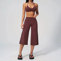 Ensemble 2 Pièces Dos Nu et Taille Haute pour Femme - Gym et Pilates