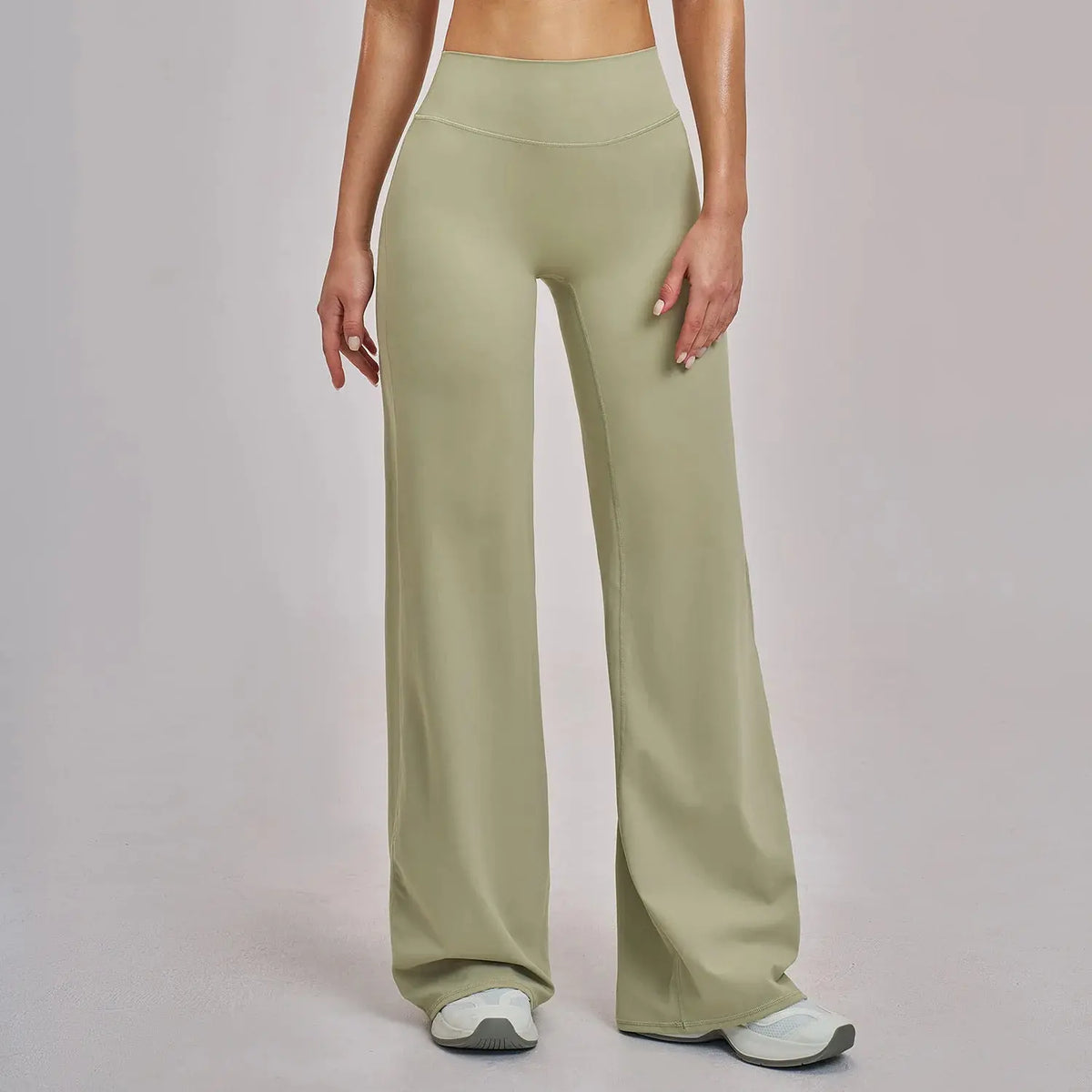 Pantalon Yoga Femme Droit Large - Taille Haute et Contrôle Abdominal