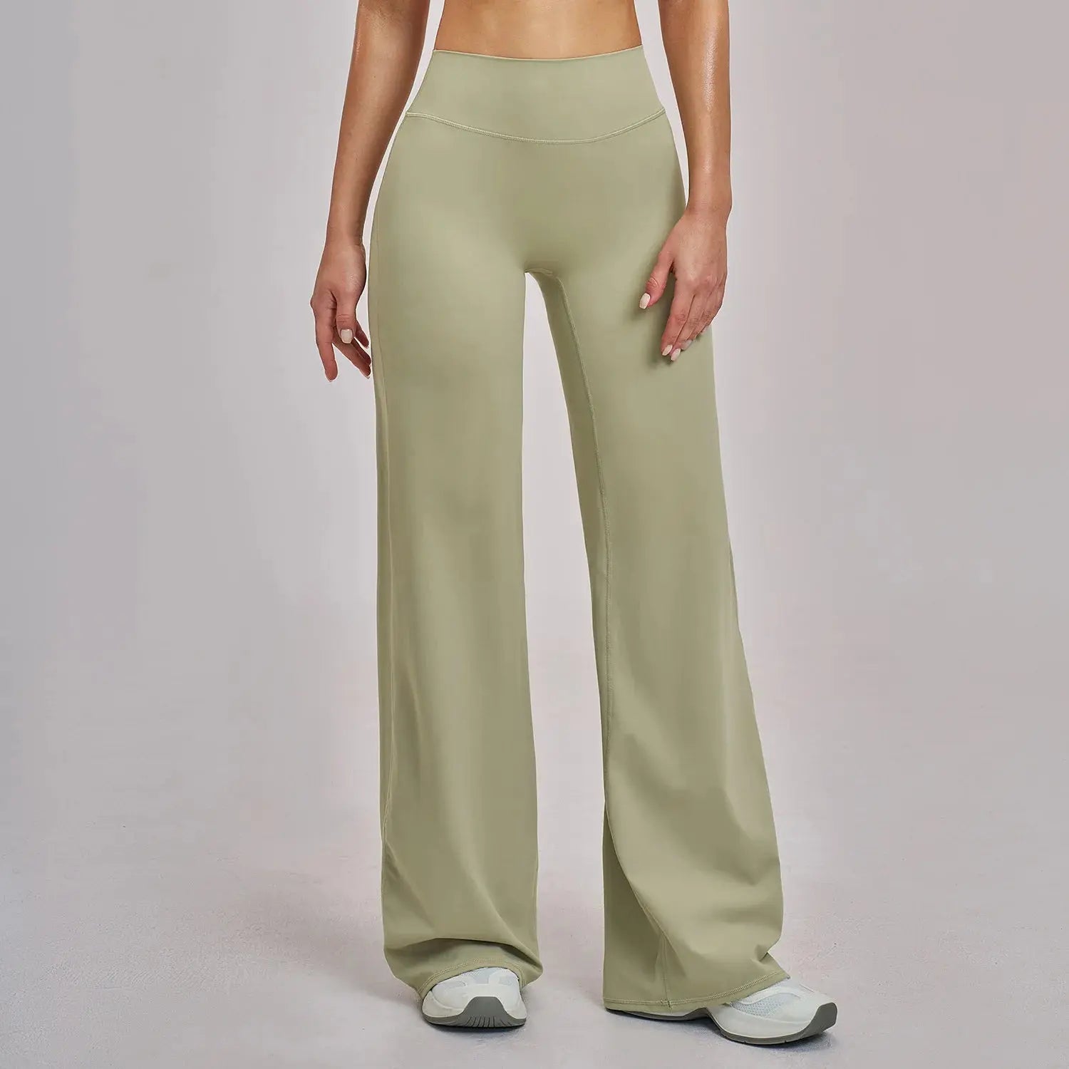 Pantalon Yoga Femme Droit Large - Taille Haute et Contrôle Abdominal