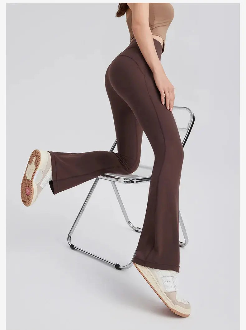 Legging Yoga Femme Taille Haute Évasé - Effet Galbant et Contrôle Abdominal