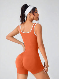 Short Femme Sans Couture à Bretelles Spaghetti - Nylon Spandex Antifroisse pour Running et Fitness