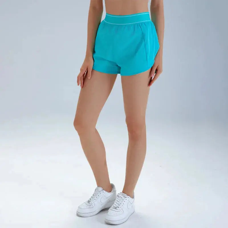 Short de Yoga Femme Taille Haute Anti-Froissement Respirant Séchage Rapide - BM-SR821