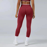 Ensemble Yoga Femme 2 Pièces Bloc Couleur Léopard Sans Couture - New Trend
