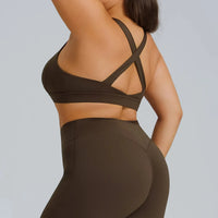 Ensemble Fitness Femme Grande Taille 3 Pièces - Soutien-Gorge, Legging et Veste