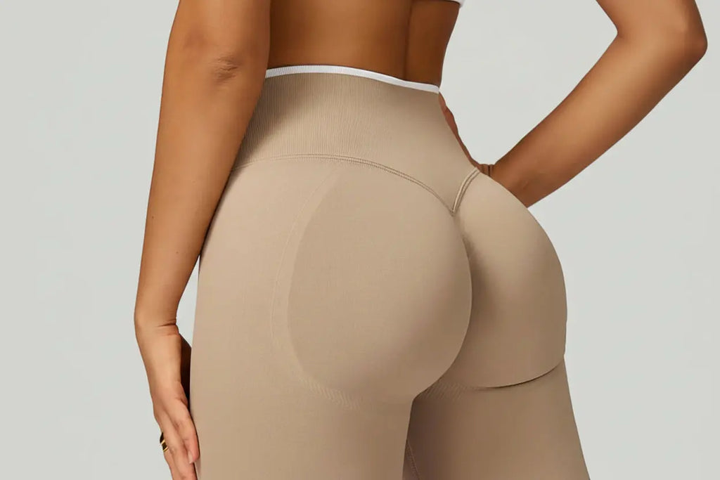 Ensemble Yoga Femme 2 Pièces Sans Couture - Legging Taille Haute et Soutien-Gorge Color Block
