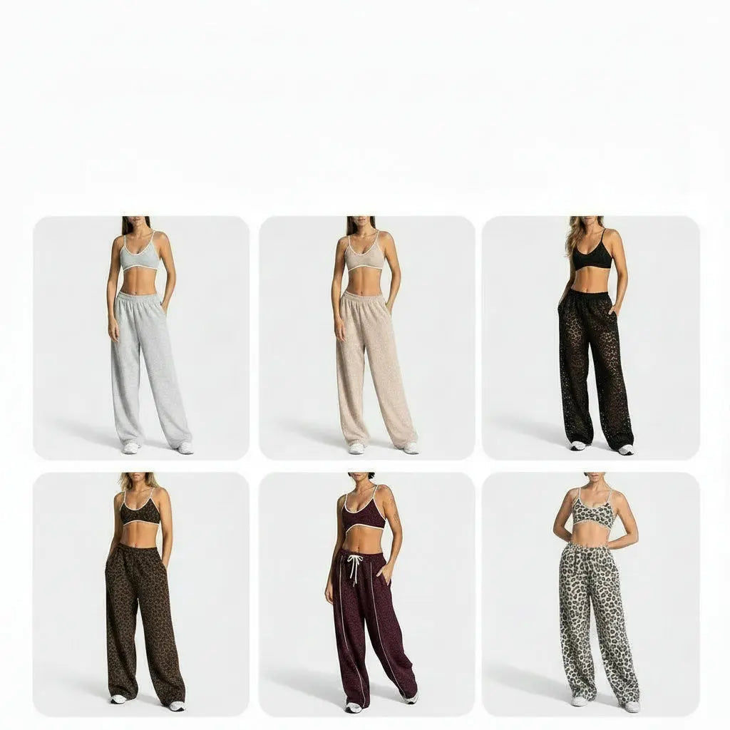 Ensemble de Sport Imprimé Léopard pour Femme