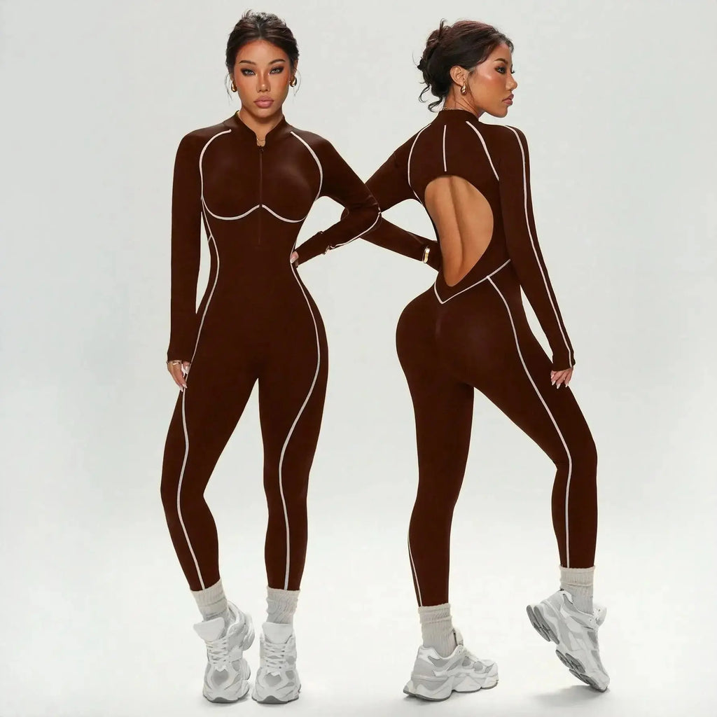 Body Yoga Femme Dos Nu Taille Haute Effet Push-Up - LT-86