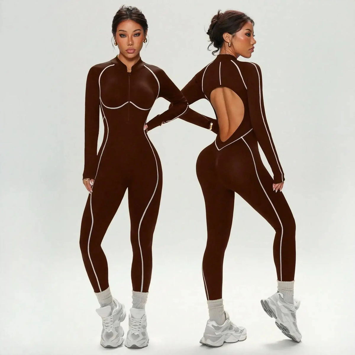 Body Yoga Femme Dos Nu Taille Haute Effet Push-Up - LT-86