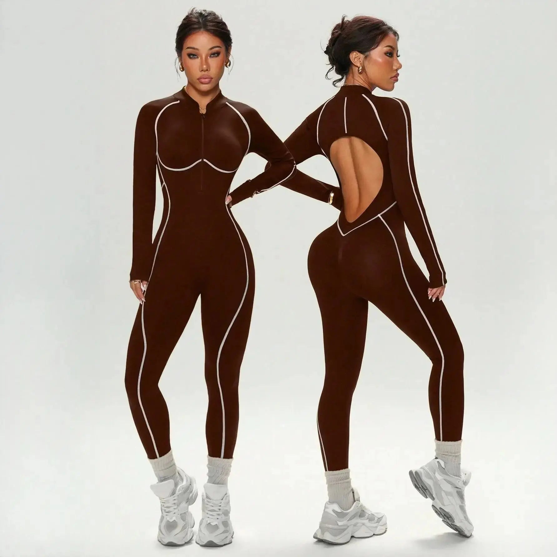 Body Yoga Femme Dos Nu Taille Haute Effet Push-Up - LT-86