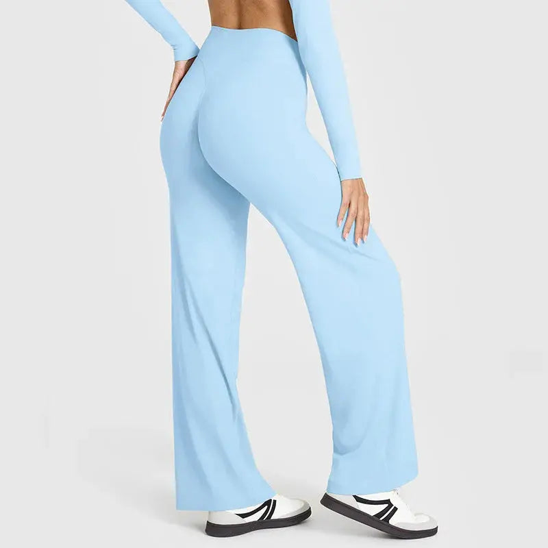 Legging Yoga Femme Jambe Large Taille Haute Contrôle Ventre - YK1339-RX