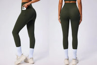 Legging Taille Haute Femme avec Poches Latérales - Extensible 4 Sens