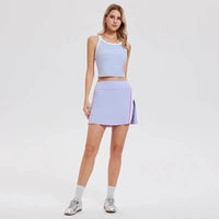 Ensemble Ace femme débardeur et jupe-short fitness respirant et extensible pour yoga et running