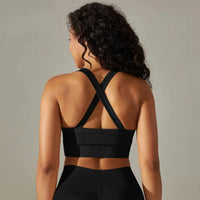 Soutien-Gorge de Sport Femme Sans Couture à Bretelles Croisées - 6606