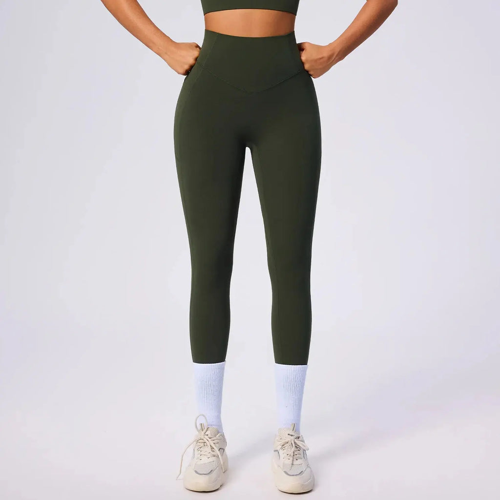 Legging Taille Haute Femme avec Poches Latérales - Extensible 4 Sens