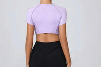 Top Yoga Femme Sans Manches Col Halter Respirant Séchage Rapide - 0673