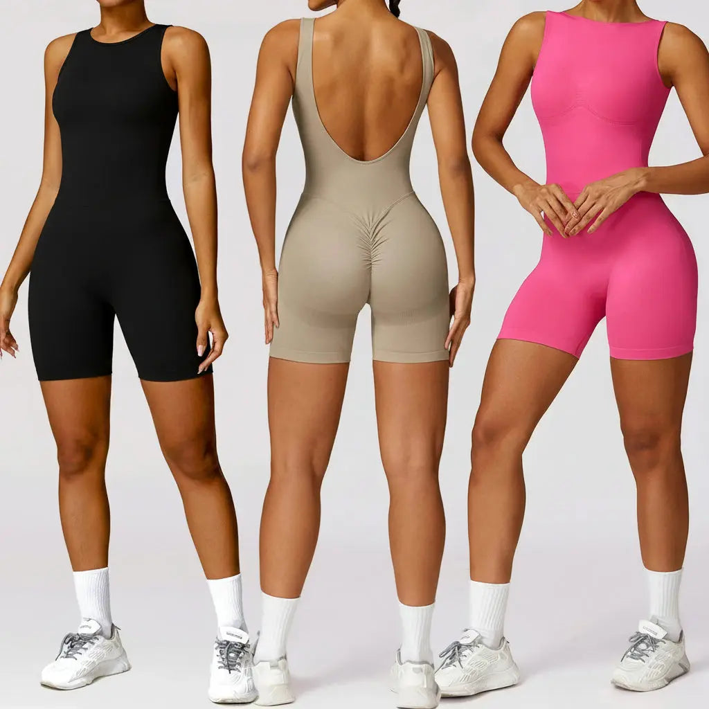 Combinaison de Sport Femme avec Fermeture Éclair Séchage Rapide - CLT7447