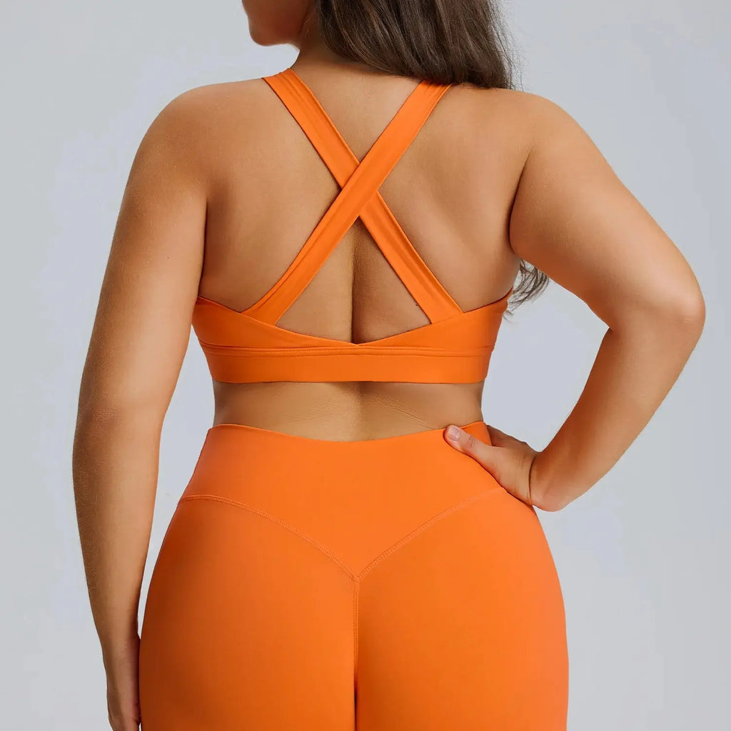 Ensemble Fitness Femme Grande Taille 3 Pièces - Soutien-Gorge, Legging et Veste