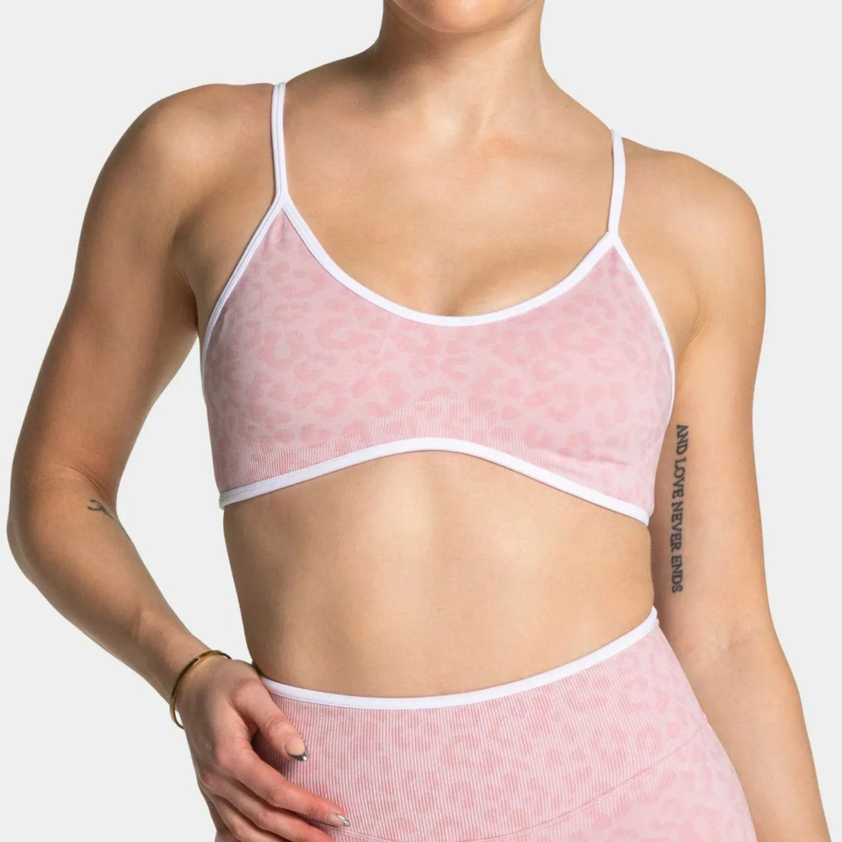Ensemble Yoga Femme 2 Pièces - Soutien-Gorge et Legging Taille Haute Imprimé Léopard - LK26FA908
