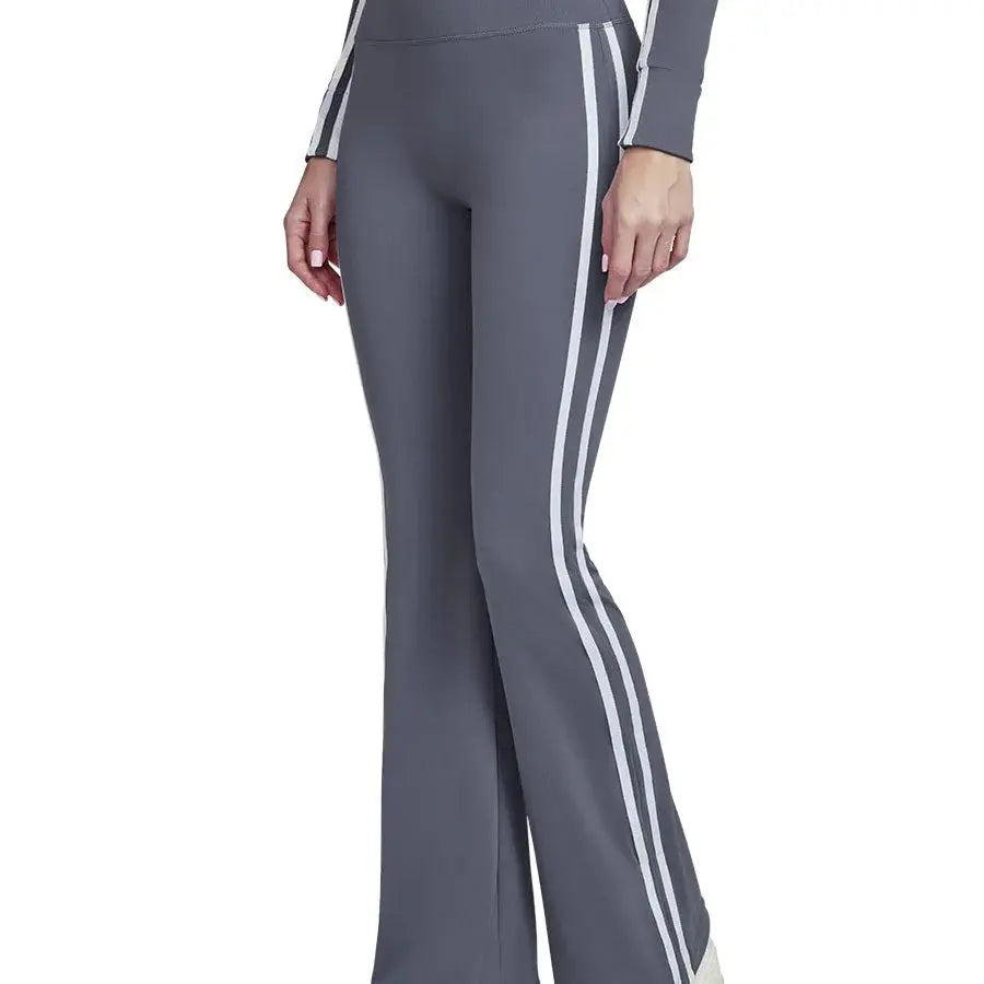 Legging Yoga Femme Taille Haute Slim Fit Rayé Respirant - DWPS124105