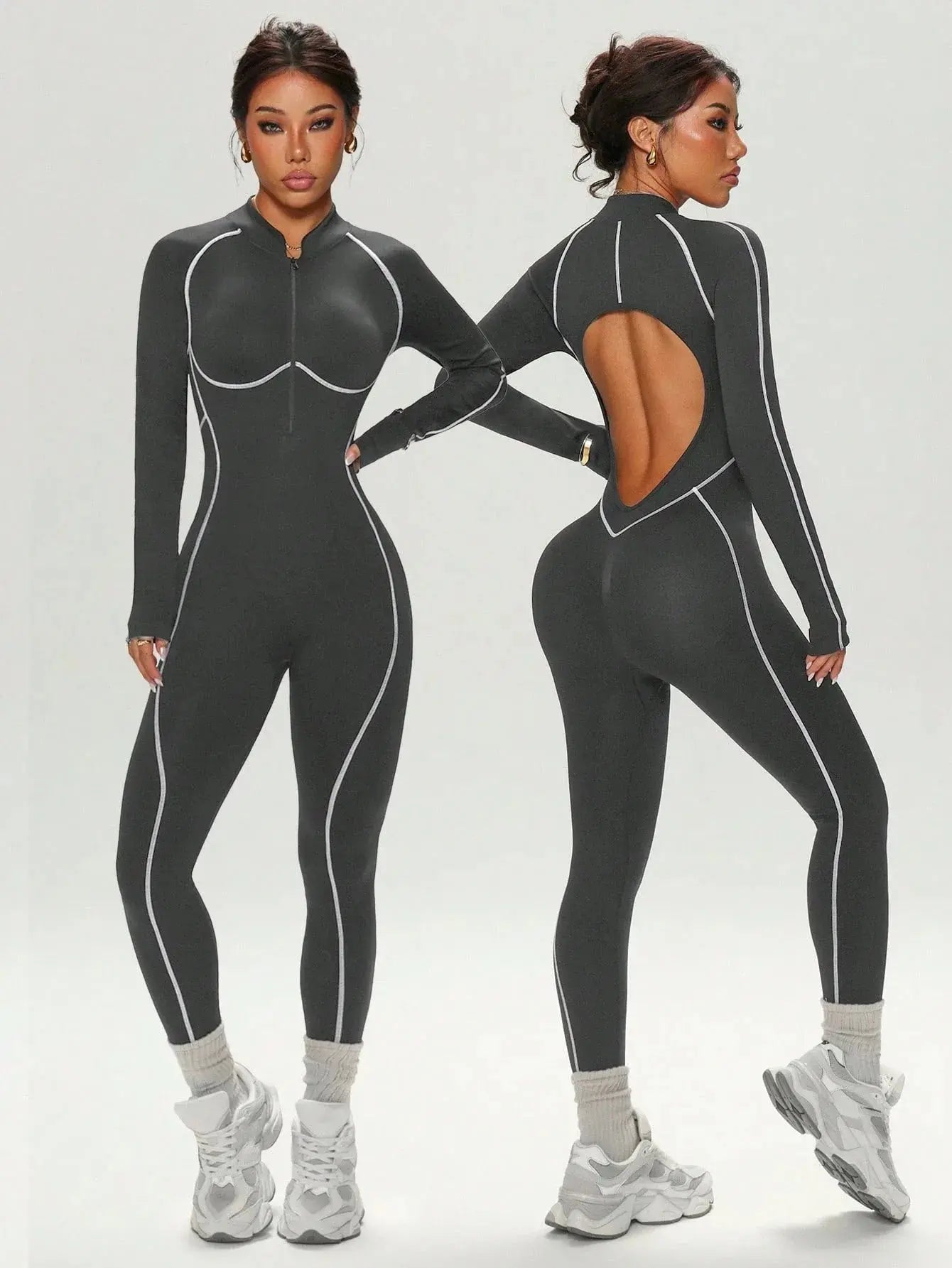 Body Yoga Femme Dos Nu Taille Haute Effet Push-Up - LT-86