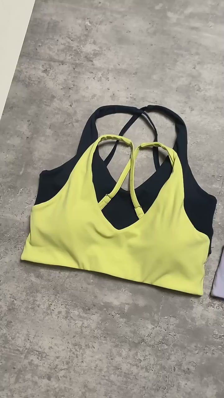 Soutien-Gorge Yoga Femme Dos Nu Bretelles Ajustables - WX5300