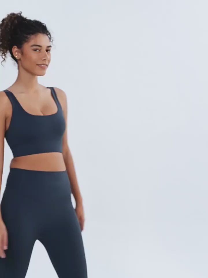 Legging Taille Haute Femme avec Poches Latérales - Extensible 4 Sens