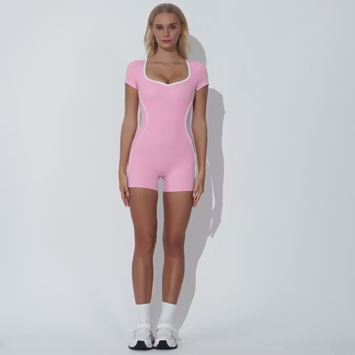 Body Femme Sport Sans Manches Dos Nu - Color Block et Séchage Rapide